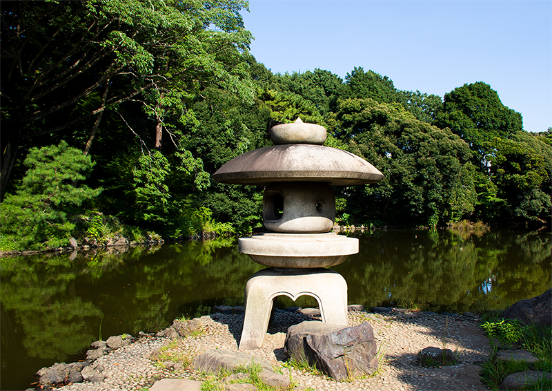 Foto av en japansk park